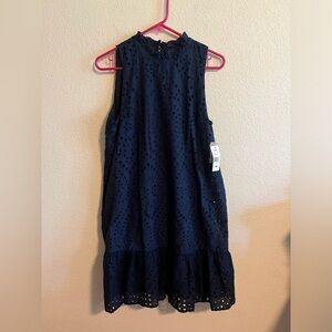 NWT Maia Blue Eyelet Dress Size 10